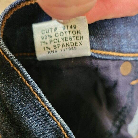 J Brand Pencil Leg Jeans‎ 912 Blue Pure Denim Dark Wash Low Rise Womens 28 - Picture 15 of 16